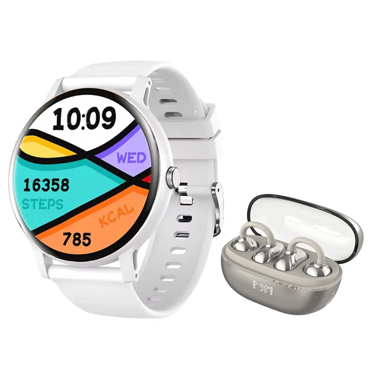 MOTOROLA - Audífonos Motorola Moto Buds C30 y Toumi Fit 2 Reloj inteligente