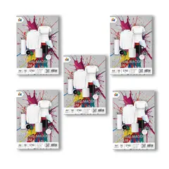 MALIK - 5 Unidades Papel Sublimación A4 - Total 250 Hojas Transfer