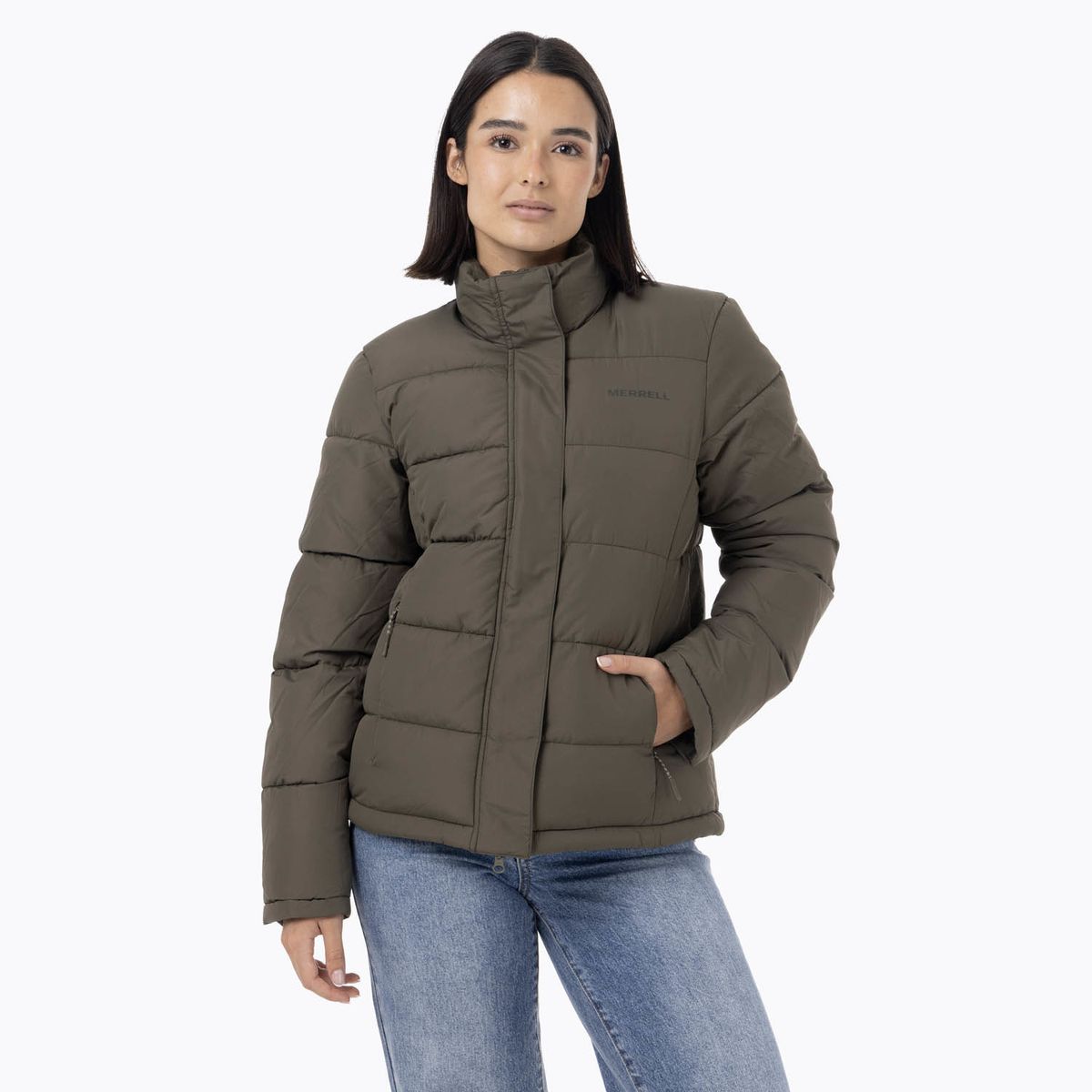 MERRELL - Parka Mujer Puffa Verde MERRELL