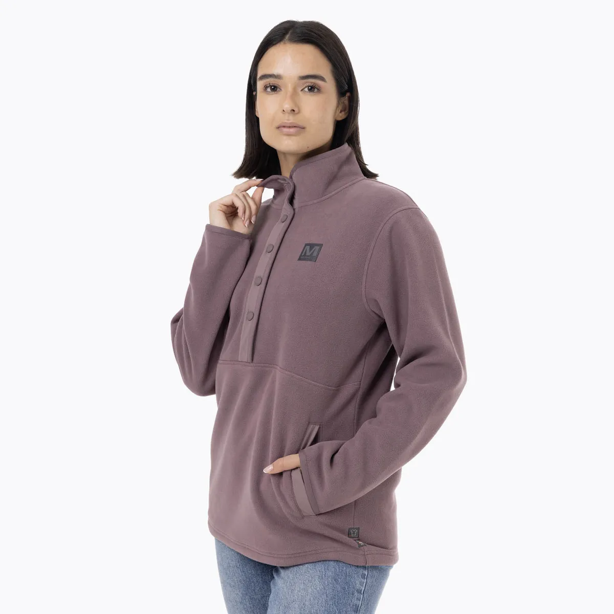 MERRELL - Polar Mujer Deches Snap Microfleece Morado MERRELL