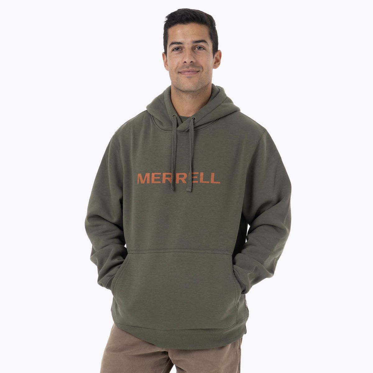 MERRELL - Polerón Hombre Logo Hoodie Verde MERRELL