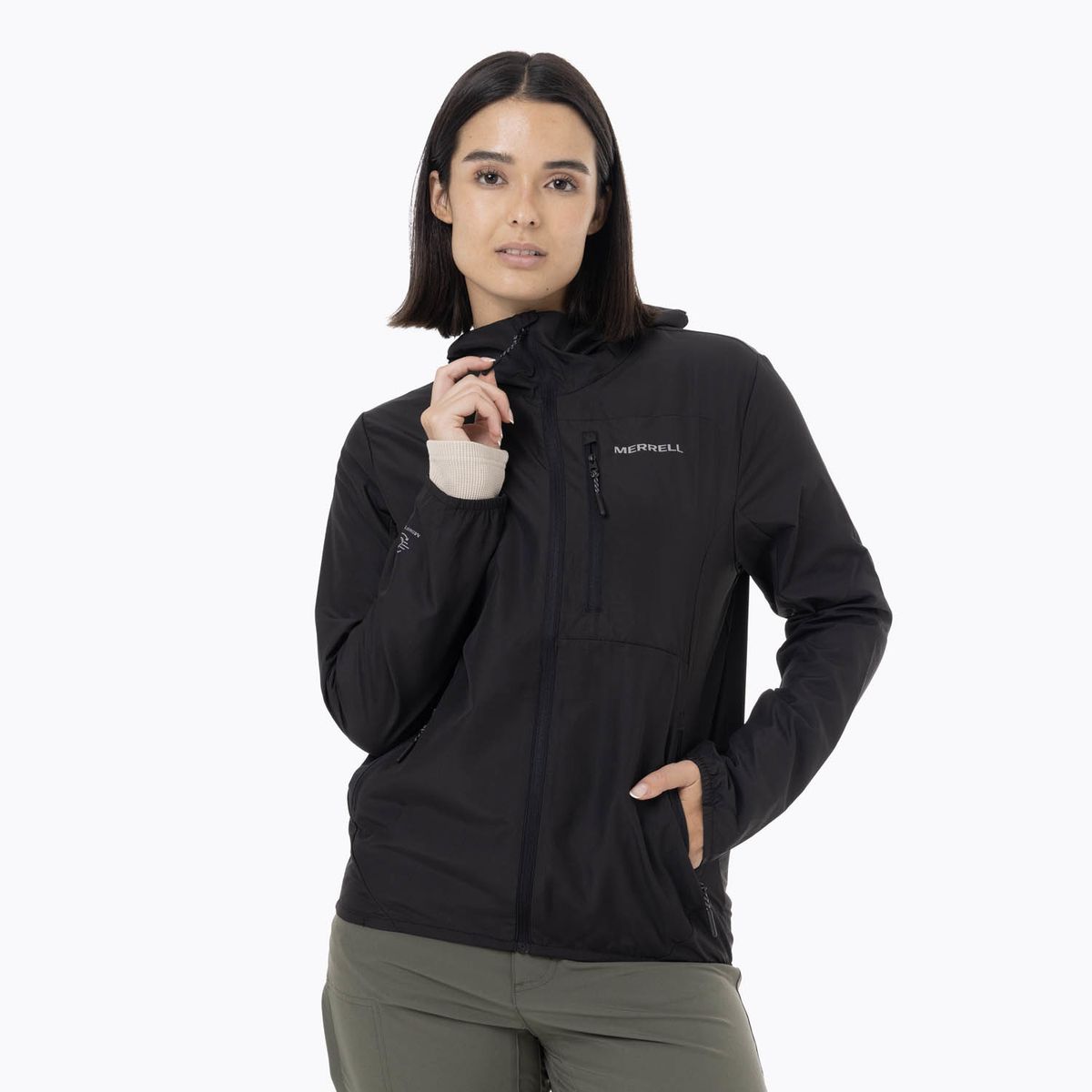 MERRELL - Cortaviento Mujer Trail Wind Negro MERRELL