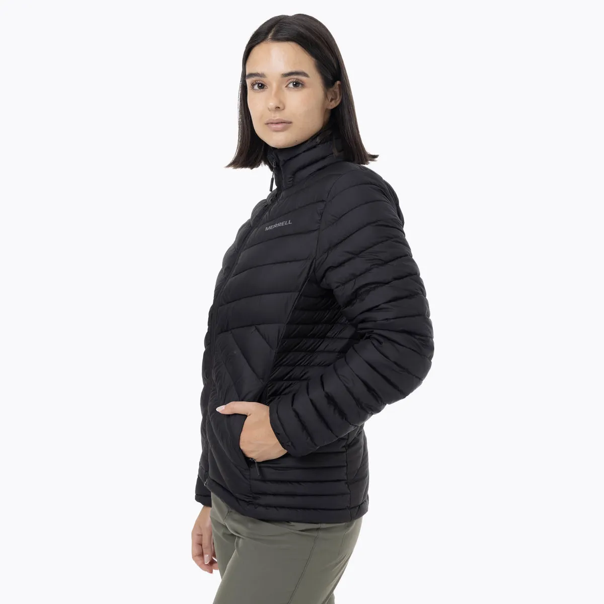 MERRELL - Parka Mujer Full Zipper Negro MERRELL