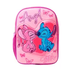 DISNEY - Mochila Infantil Soft Quilt Angel 2 Diseños Stitch - Angel Y Stitch
