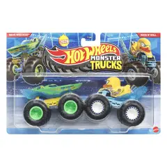 HOT WHEELS - Monster Trucks 1:64- Wave Wrecker Vs Duck N' Roll