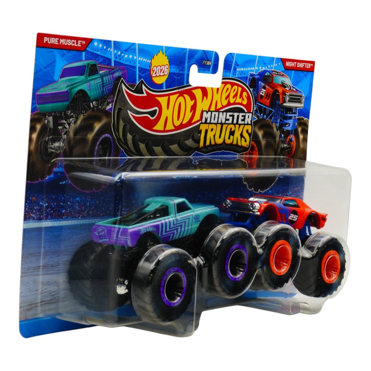 HOT WHEELS - Hot Wheels Monster Trucks 1:64- Pure Muscle Vs Night Shifter