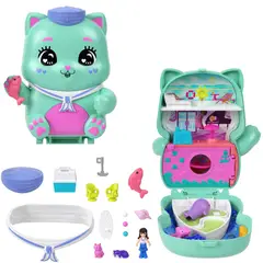 POLLY POCKET - Set Mundo De Compactos De Polly- Gatito Del Mar