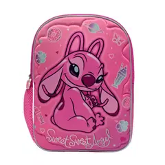 DISNEY - Mochila Infantil Soft Quilt Angel 2 Diseños Stitch - Angel
