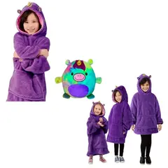 MOVI - Polerón Peluche Sherpa Infantil Unisex - Abrigado, Suave y Talla Única NIÑA