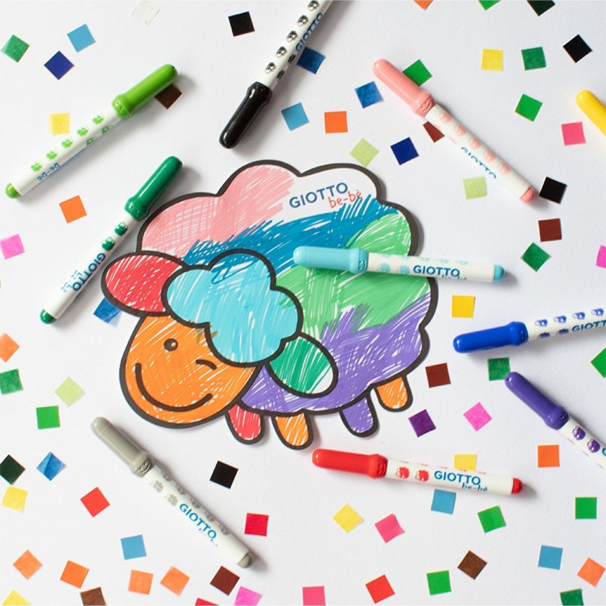 GIOTTO - Marcadores Giotto Be-bé 12 colores