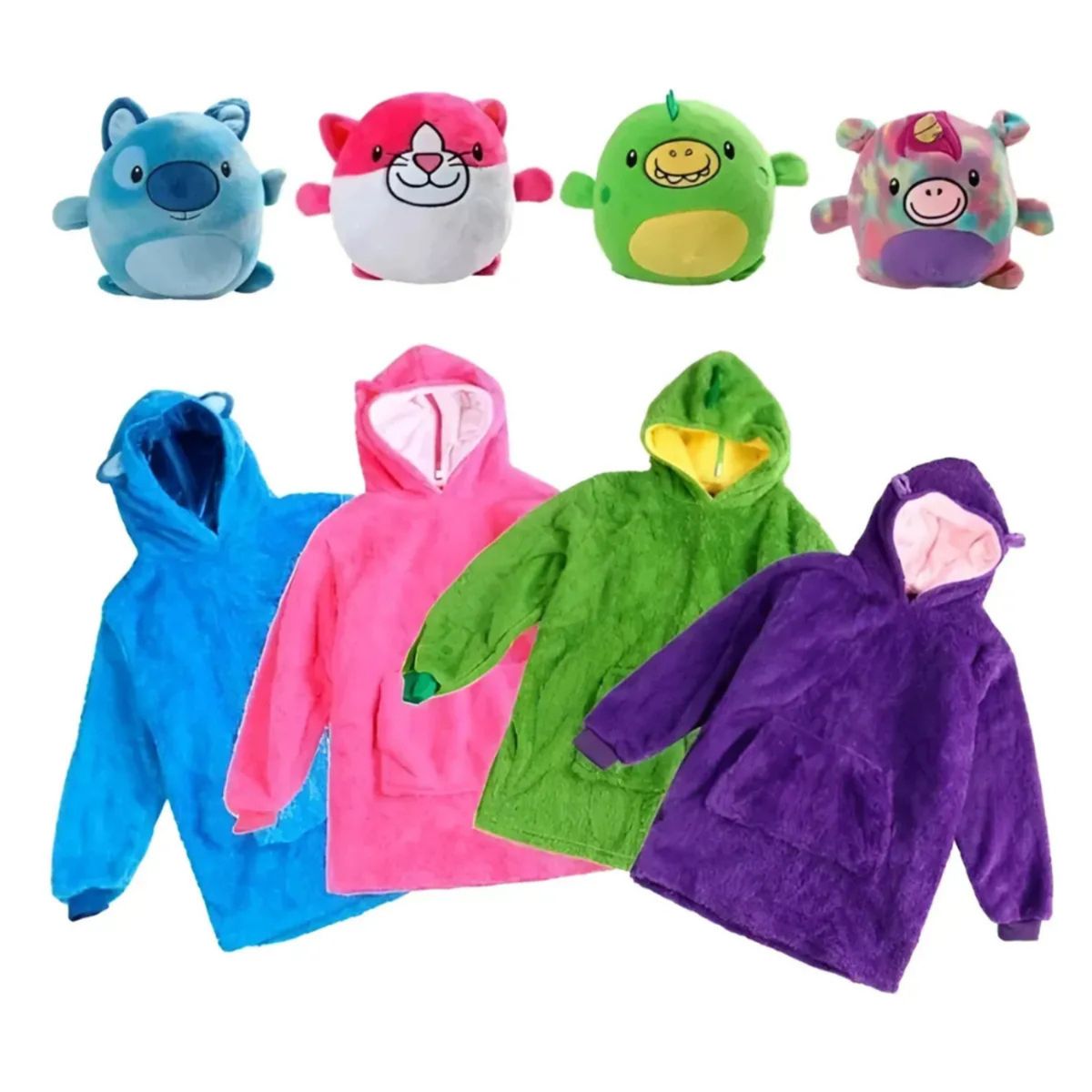 MOVI - Polerón Peluche Sherpa Infantil Unisex - Abrigado, Suave y Talla Única NIÑO