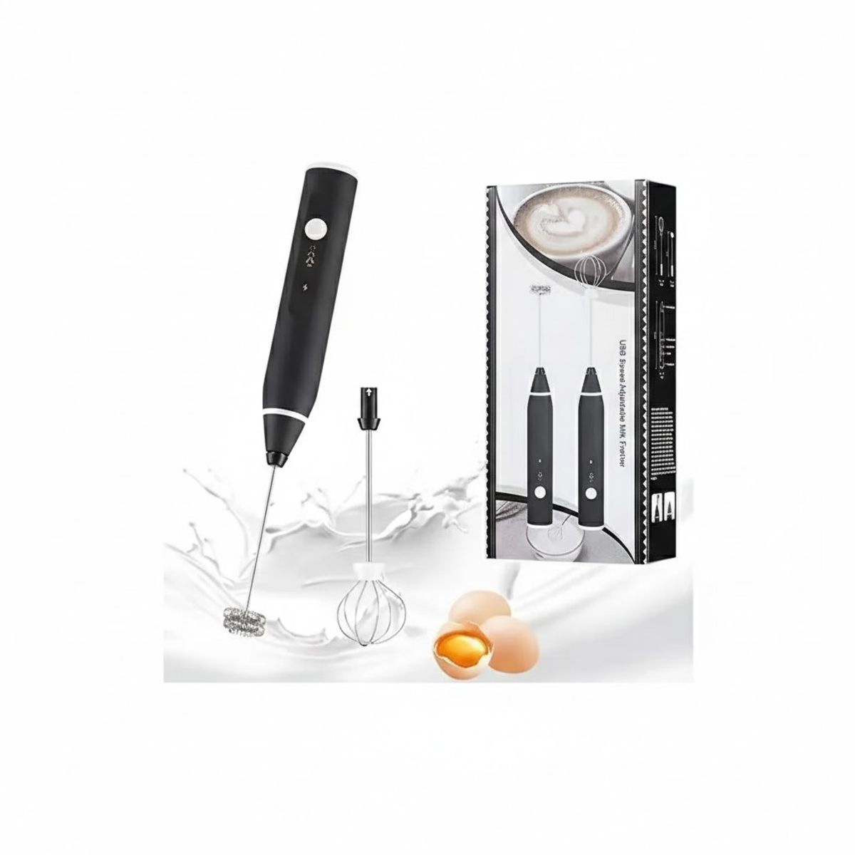 GENERICO - Mini Batidor Revolvedor De Café Espuma Huevo Recargable