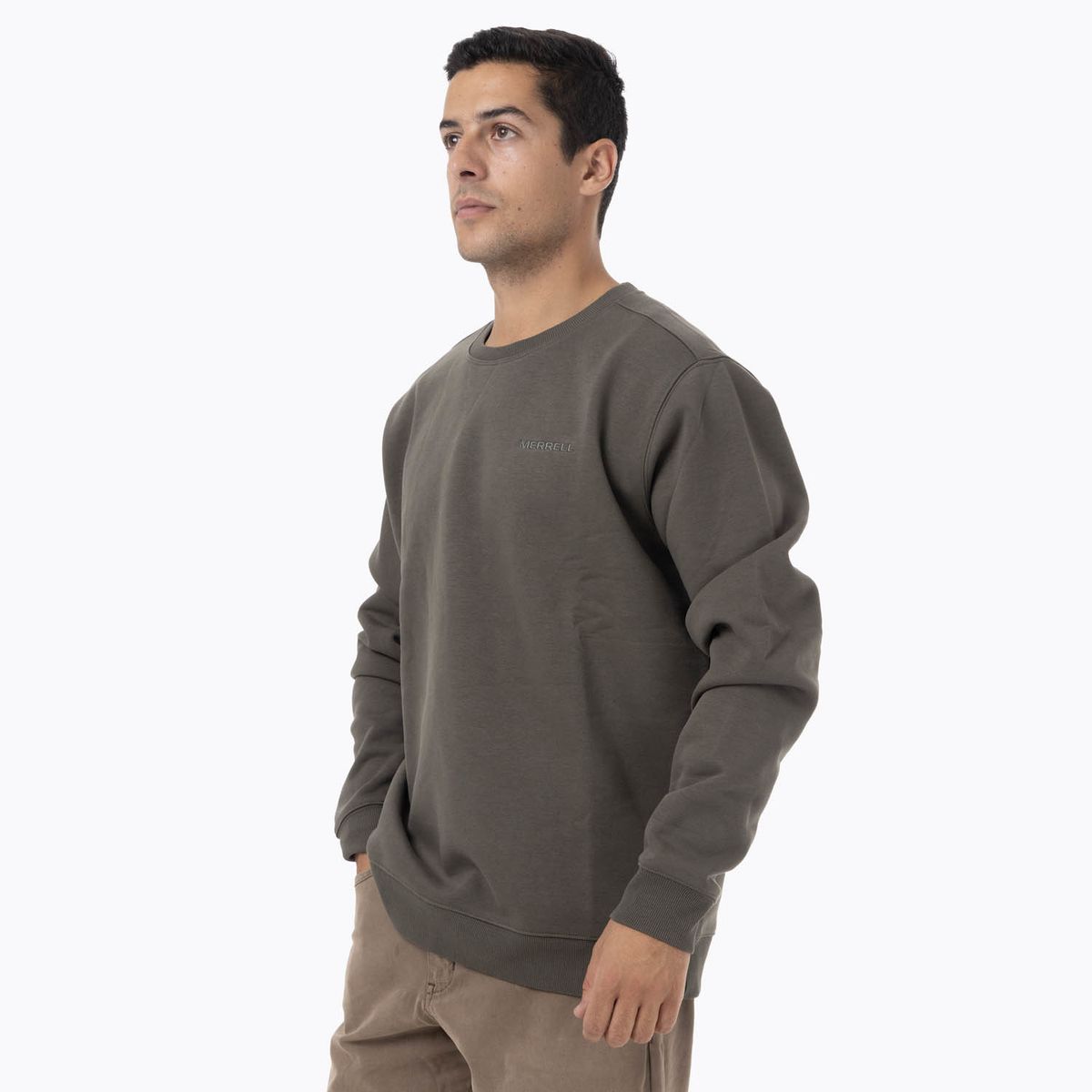 MERRELL - Polerón Hombre Heritage Crew Verde MERRELL
