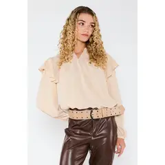 ECLIPSE - Cinturón Ojetillos Belén Beige