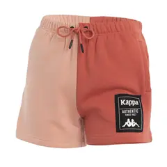 KAPPA - Short Mujer Split Naranja Coral Deportivo