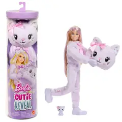 BARBIE - Reveal Muñeca Ositos Cariñositos - Gatita Morada