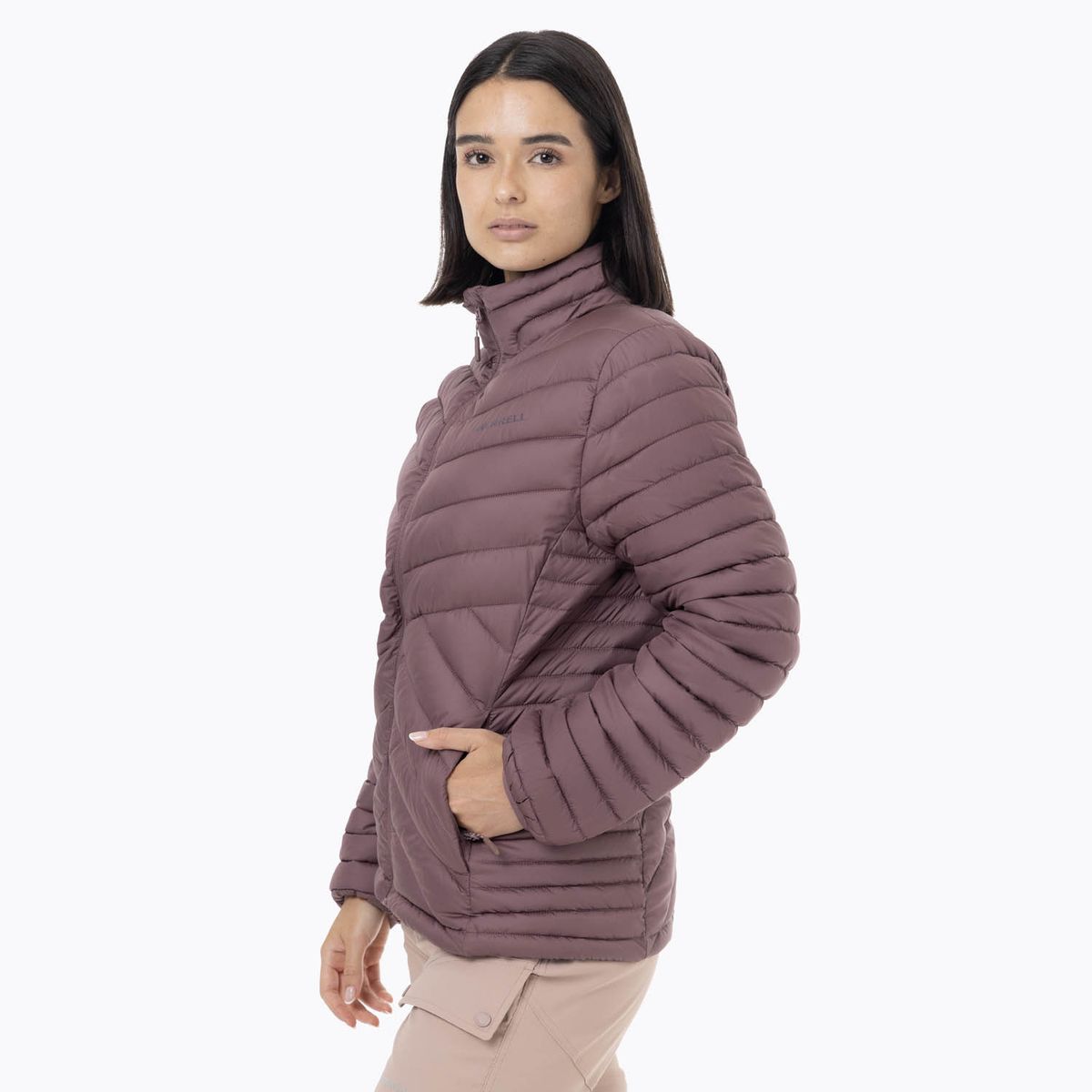 MERRELL - Parka Mujer Full Zipper Morado MERRELL