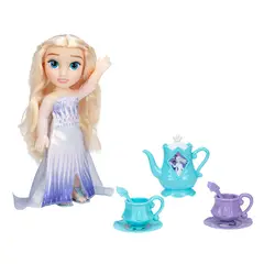DISNEY - Muñeca Elsa Con Set De Té Frozen De