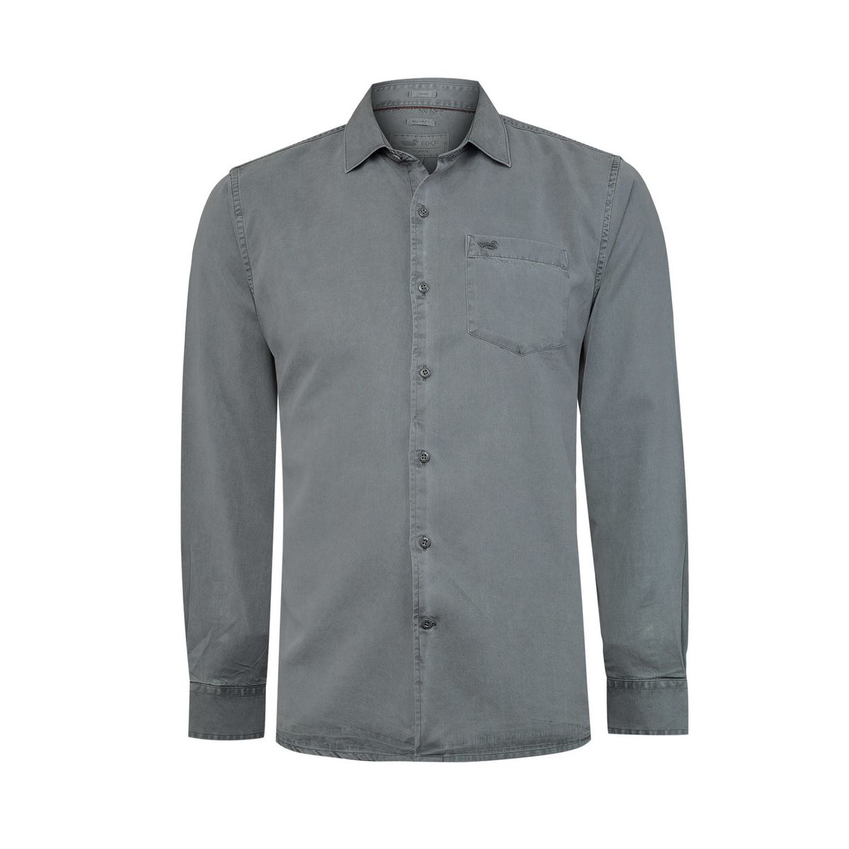 ROCKFORD - Camisa Tencel Hombre Tencel Gris ROCKFORD