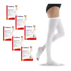 CRANBERRY - Pack X6 Pares Medias De Compresion Antiembolicas Talla S