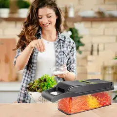 MOVI - Rallador y Picador de Frutas y Verduras 12 en 1