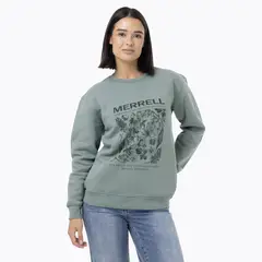 MERRELL - Polerón Mujer Cotton Bloom Verde