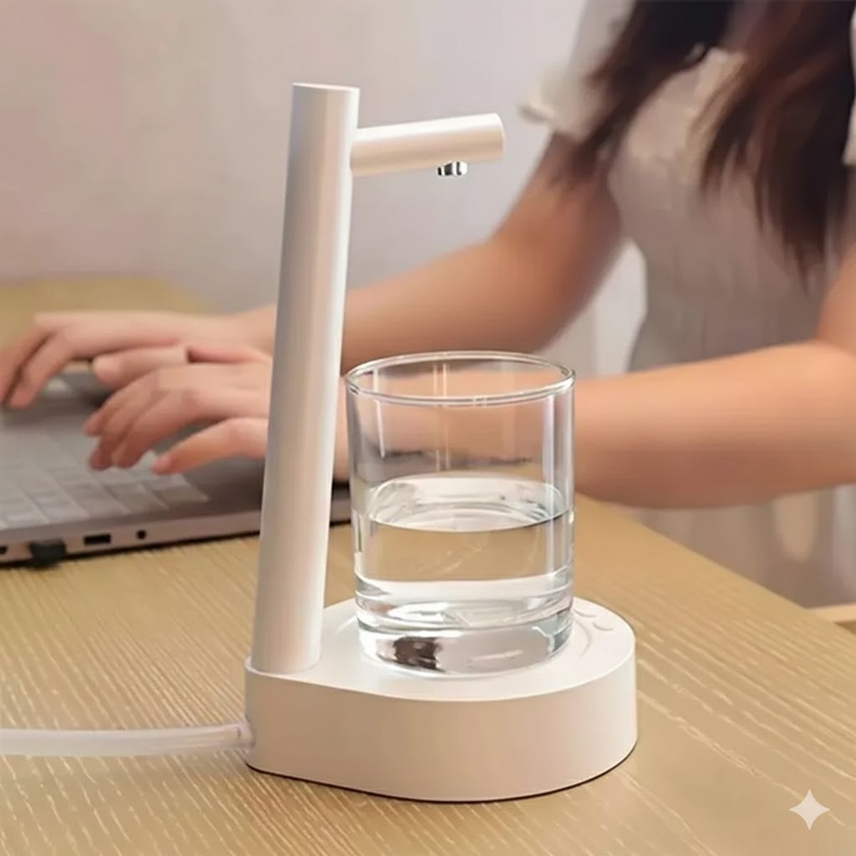 GENERICO - Dispensador De Agua Inteligente Recargable Usb Smart Blanco