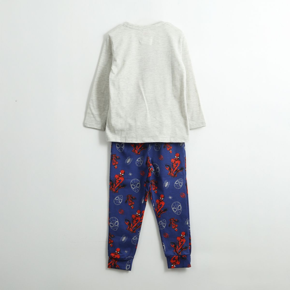 MARVEL - Pijama Manga Larga Niño Spiderman Print Gris Marvel