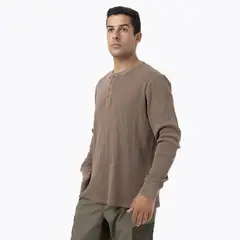 MERRELL - Polera Manga Larga Textil Hombre Rapaces Café