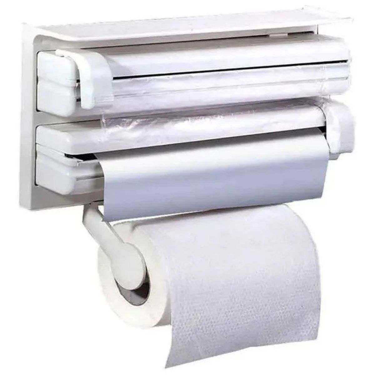 MOVI - Dispensador triple para Toalla de Papel Nova, Papel Aluminio y Film
