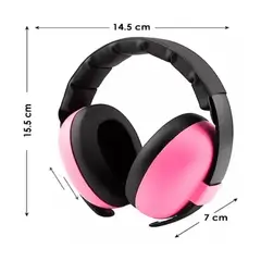 GENERICO - Orejeras Antiruido Auriculares Protectores Bebes Y Niños Rosa
