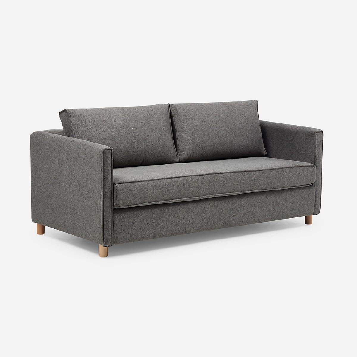 ROSEN - Sofá Cama Lido 3 Cuerpos Tela Gris