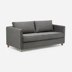 ROSEN - Sofá Cama Lido 3 Cuerpos Tela Gris
