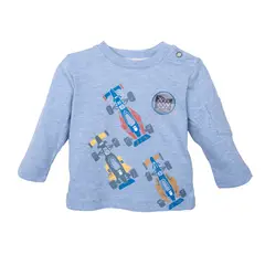 PILLIN - Polera  Celeste Niño PVD622-26CEL