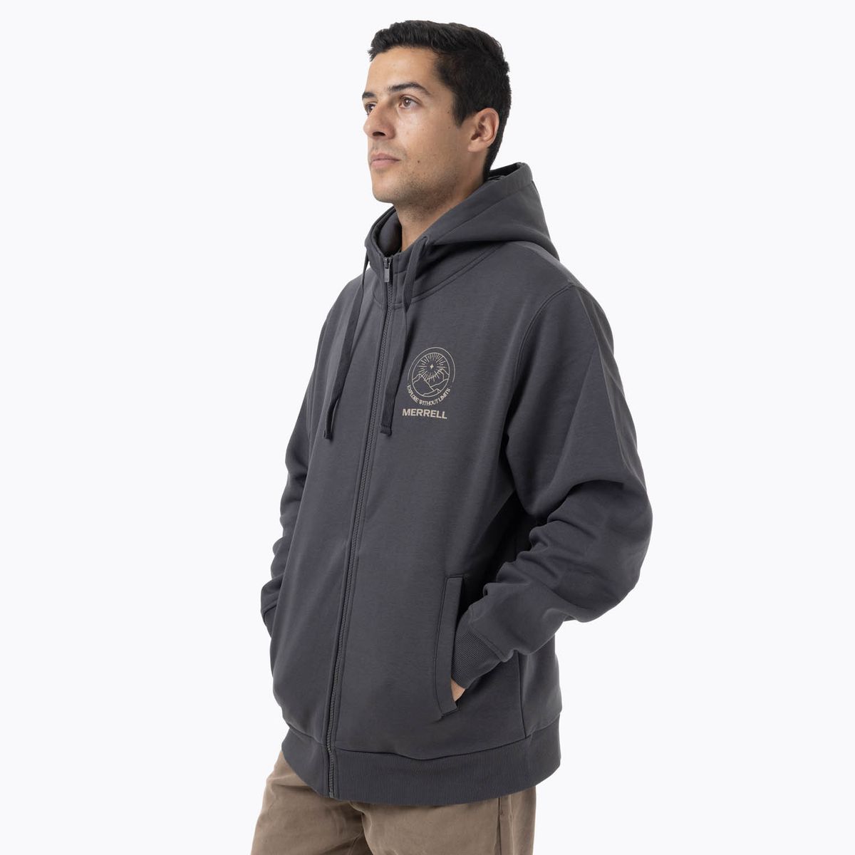 MERRELL - Polerón Hombre Lexyos Gris Oscuro MERRELL