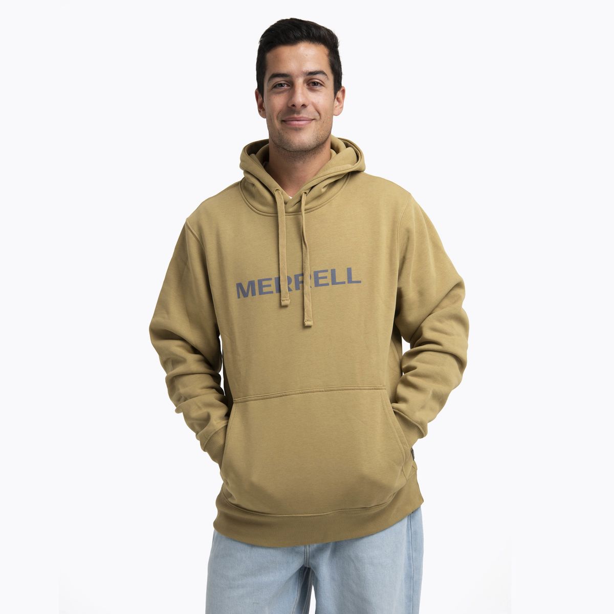 MERRELL - Polerón Hombre Logo Hoodie Mostaza MERRELL