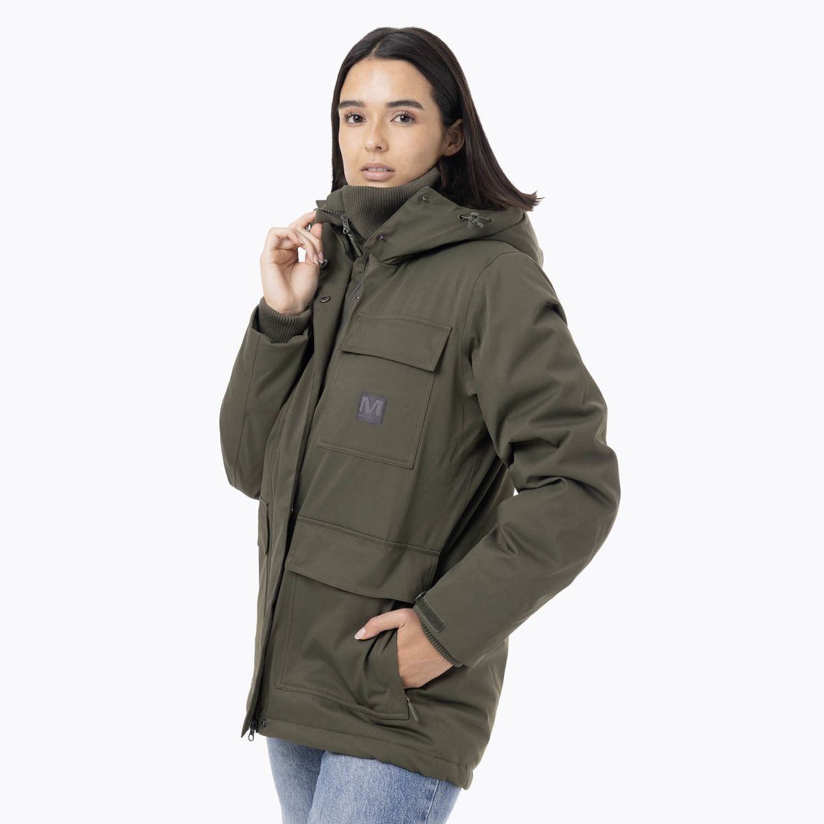 MERRELL - Parka Mujer Long Verde MERRELL
