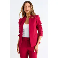 ASH - Blazer Liso De Tope Mujer Rojo