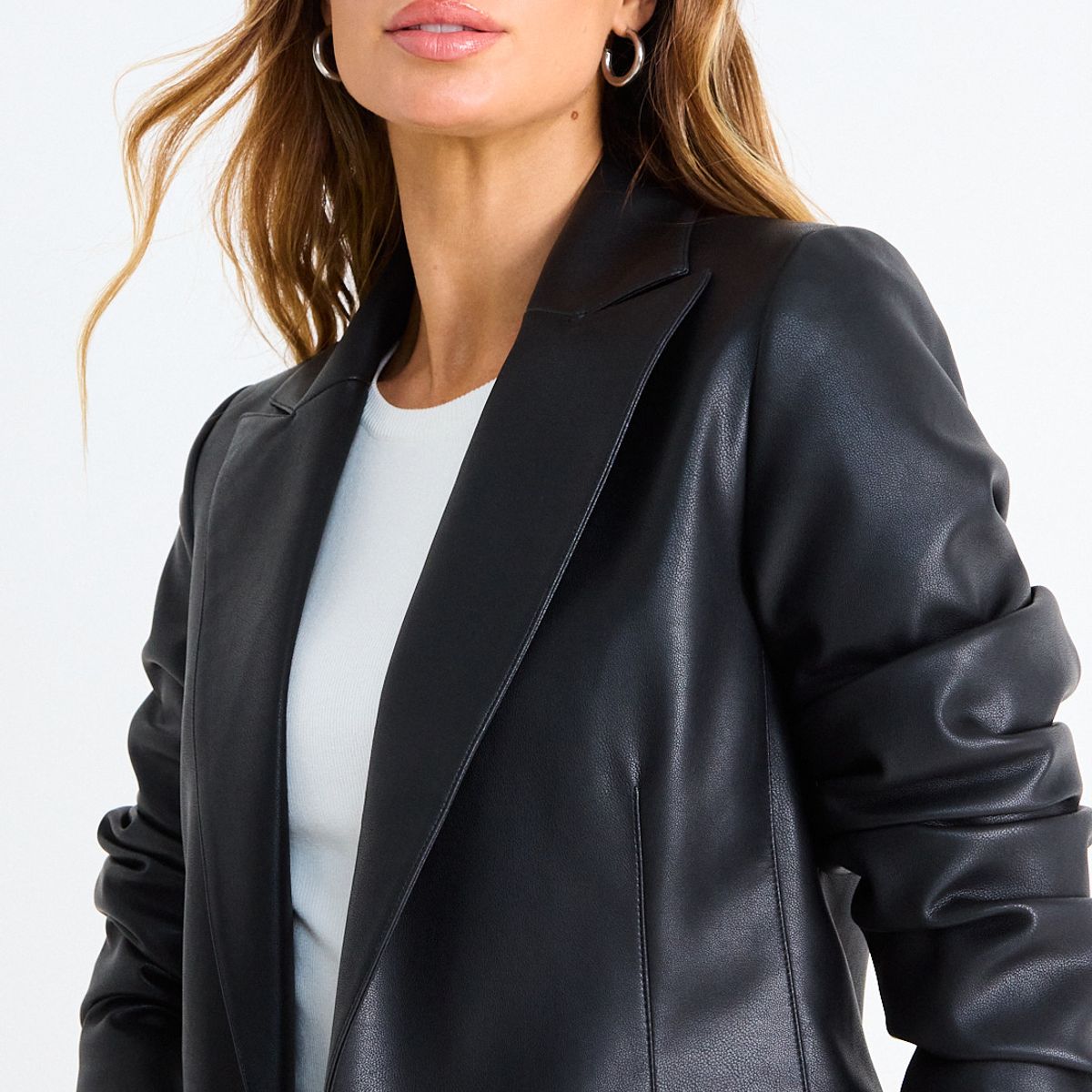 ASH - Blazer De Pu Mujer Negro Ash