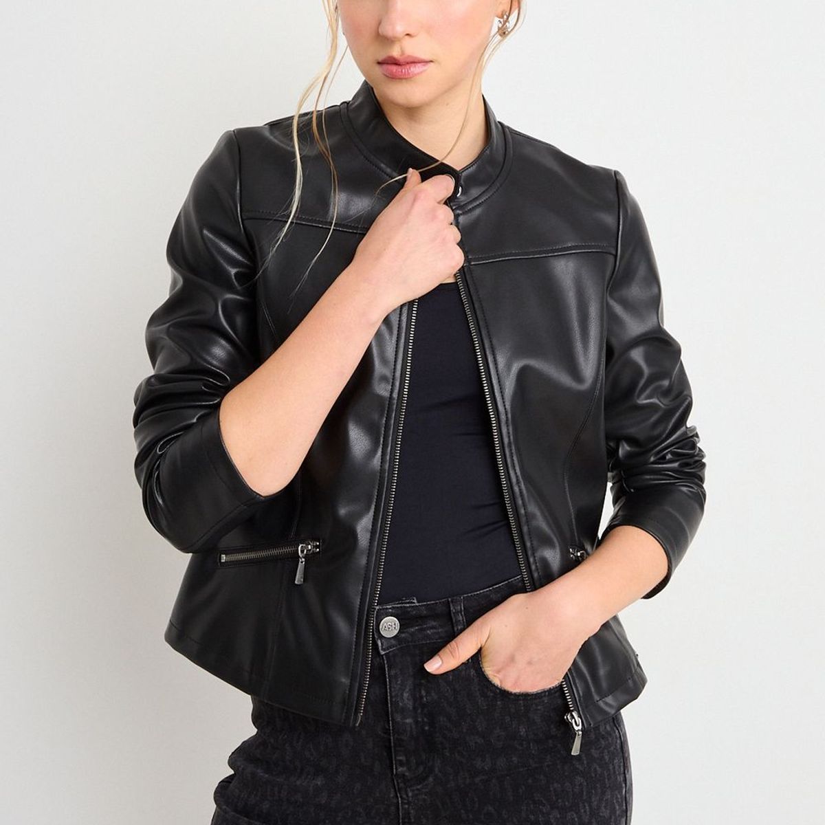 ASH - Casaca Semiformal Mujer Negro Ash