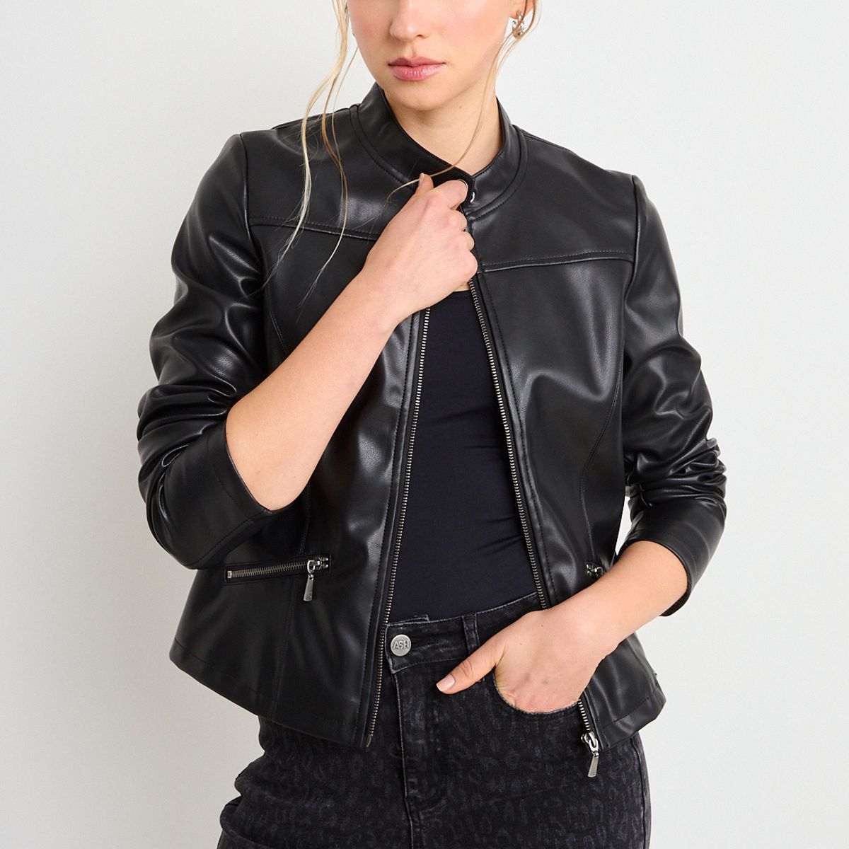 ASH - Casaca Semiformal Mujer Negro Ash