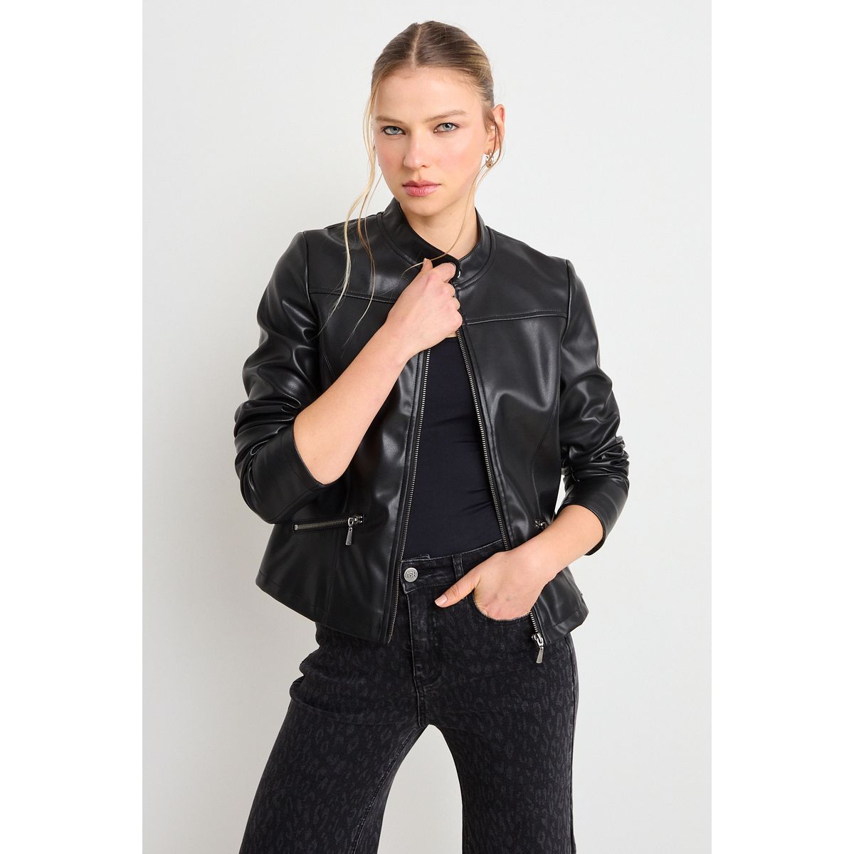 ASH - Casaca Semiformal Mujer Negro Ash