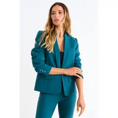 ASH - Blazer Liso De Tope Mujer Verde