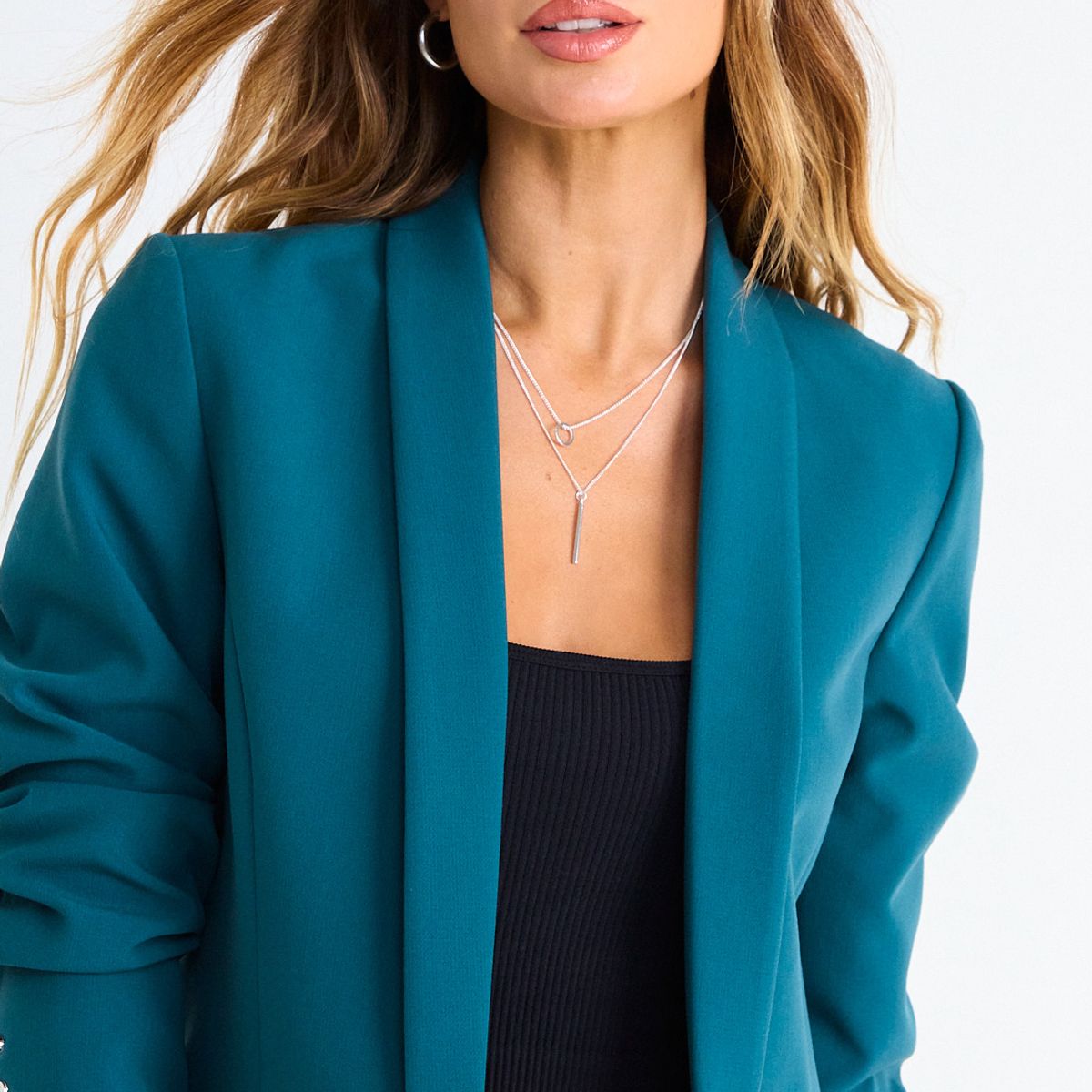 ASH - Blazer Liso De Tope Mujer Verde Ash