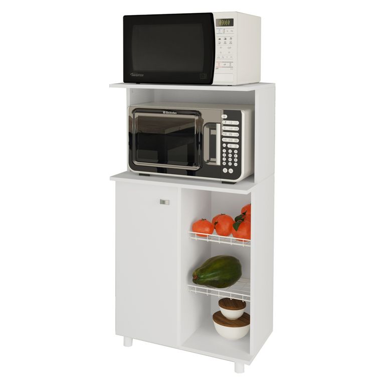 Mueble Para Microondas Blanco Espesor 15Mm Tecnomobil