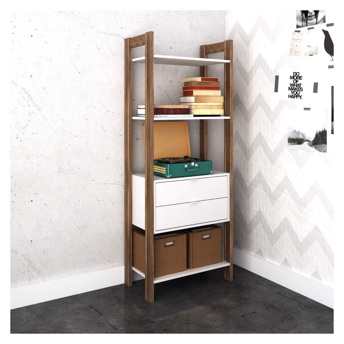 TECNOMOBILI - Gabinete 2 Cajones 166X65X36 Tecnomobili