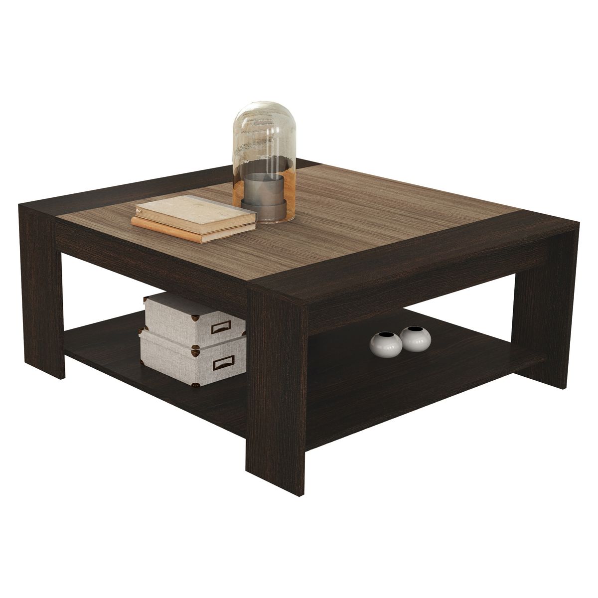 TECNOMOBILI - Mesa De Centro Tabaco Rectangular Tecnomobili