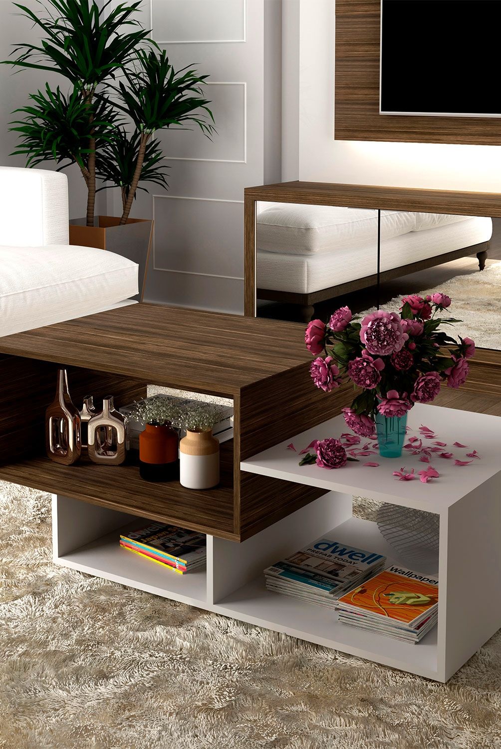 TECNOMOBILI - Mesa De Centro Nogal Tecnomobili