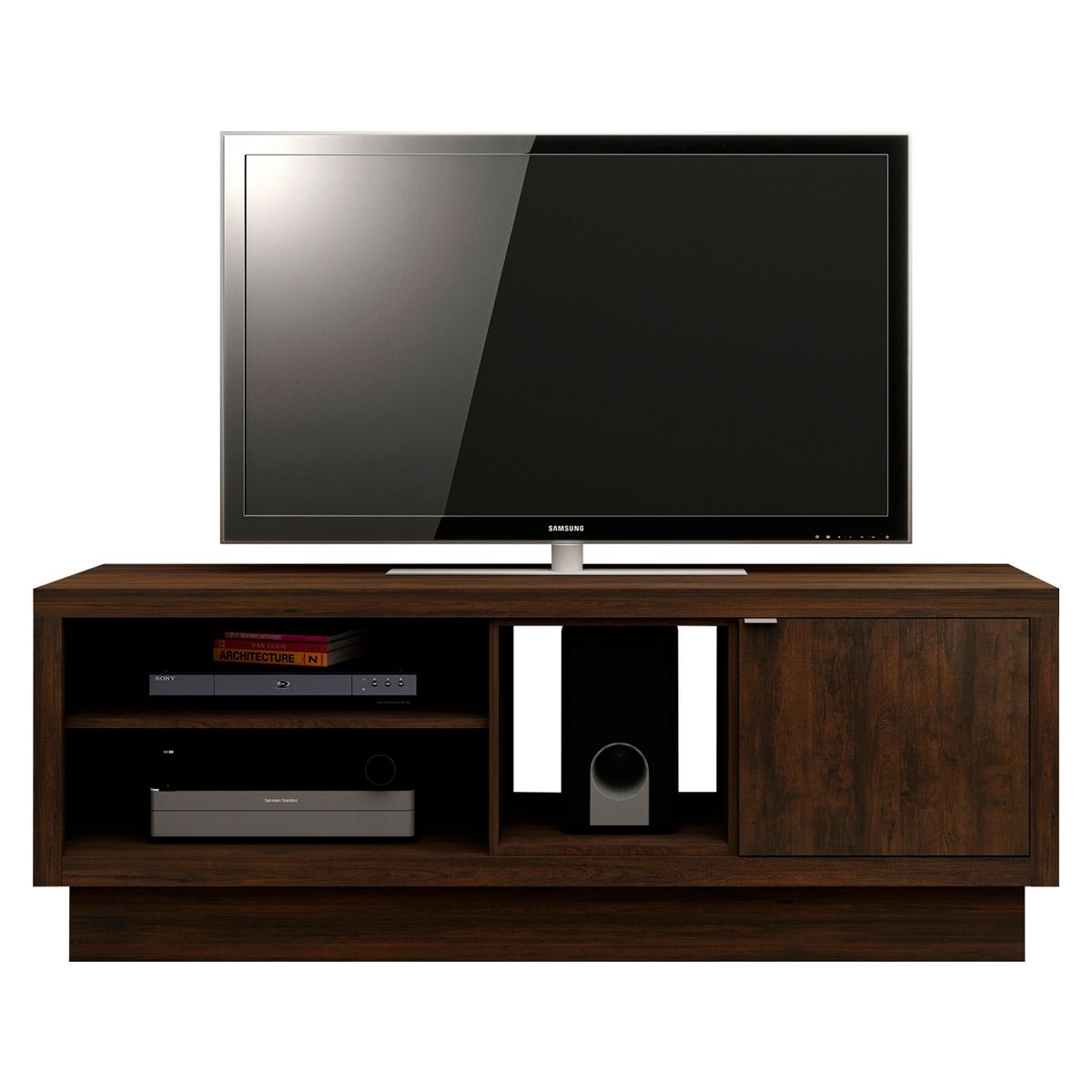 TECNOMOBILI - Racks rustico 65 pulgadas Tecnomobili