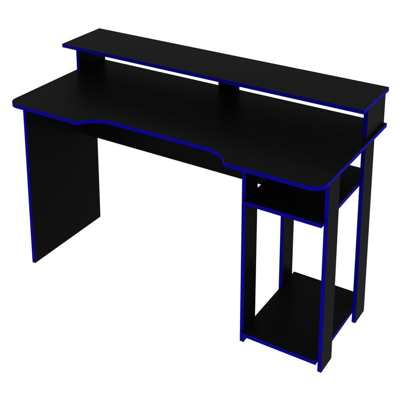 TECNOMOBILI - Mesa Gamer Negro/Azul  Me4153 Tecnomobili